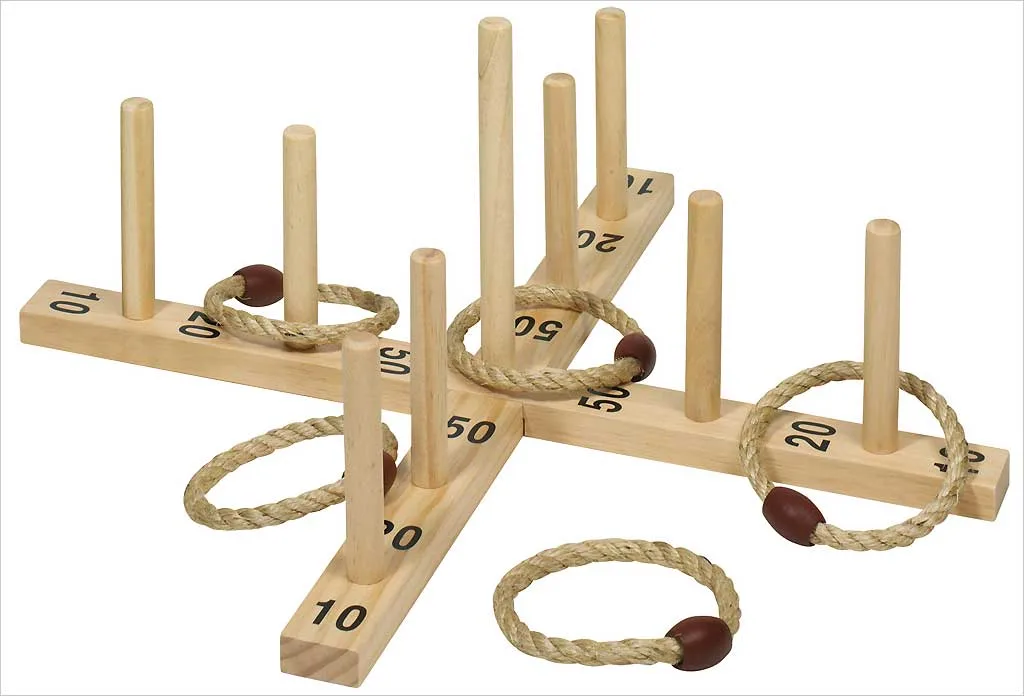 Jeu de lancer d’anneaux géant en bois. - Location de jeu pour événement en région PACA. Lancer d'anneaux XXL Traditionnel en Bois (à poser au sol)&nbsp;:&nbsp;        Prévoir 5 mètres de recul minimum pour les joueurs